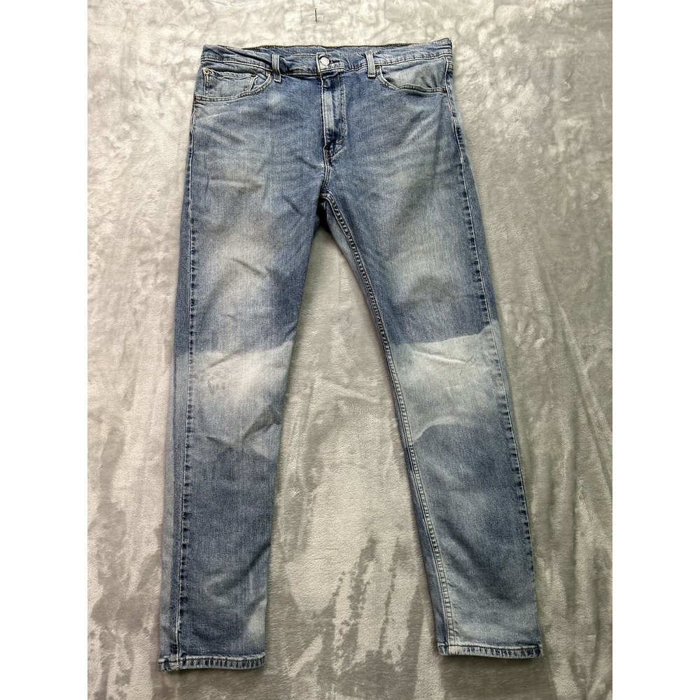 Levi's 519 Extreme Skinny Jeans Men 38x34 W36 Faded Whiskered Stretch Grunge